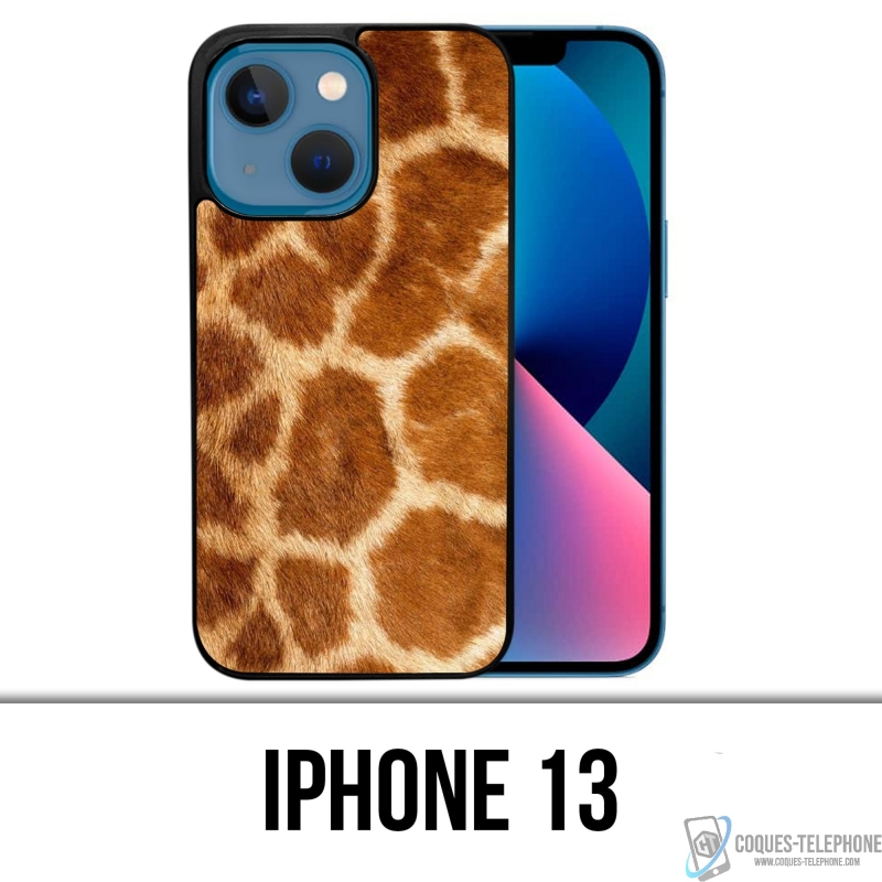 Coque iPhone 13 - Girafe Fourrure
