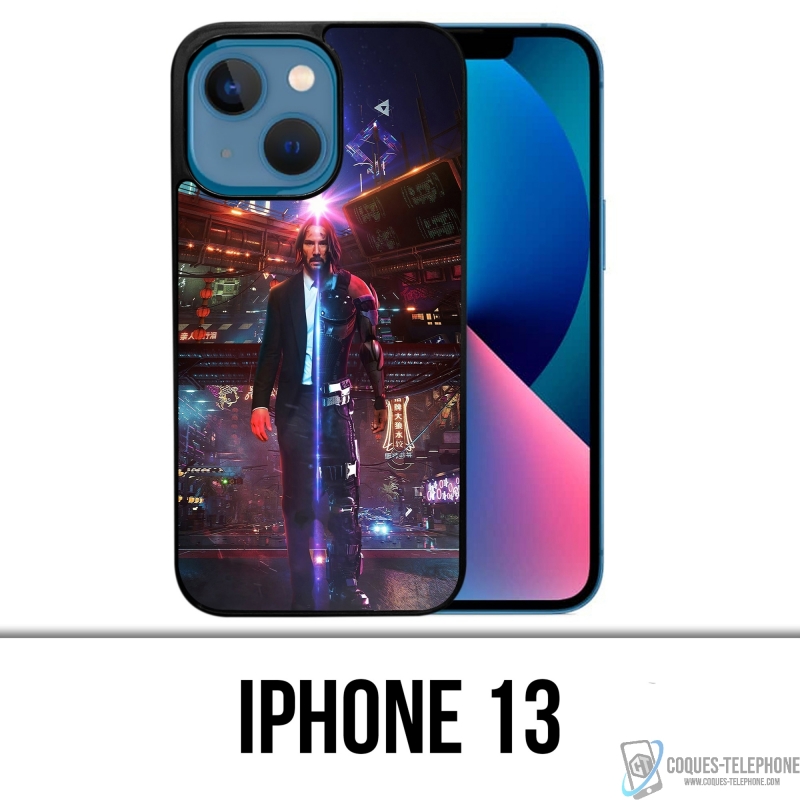 Coque iPhone 13 - John Wick X Cyberpunk