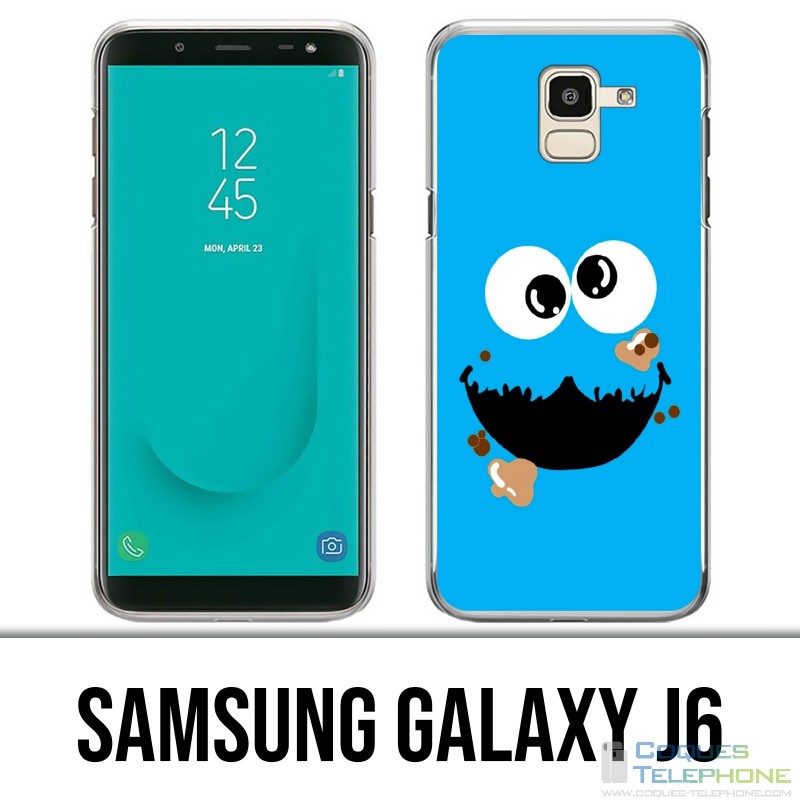 Samsung Galaxy J6 Hülle - Cookie Monster Face