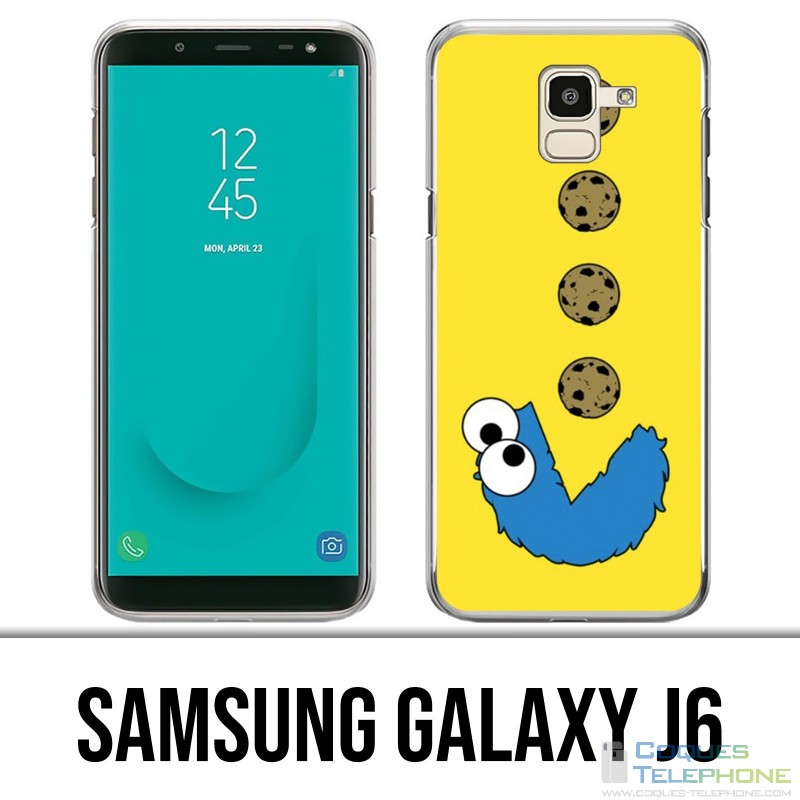 Samsung Galaxy J6 Hülle - Cookie Monster Pacman