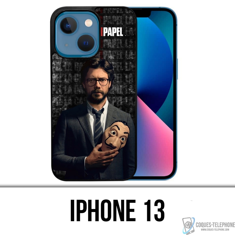 Coque iPhone 13 - La Casa De Papel - Professeur Masque