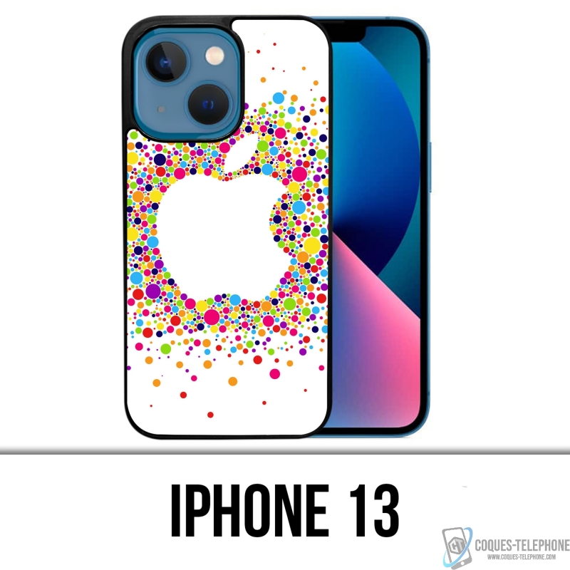 IPhone 13 Case - Mehrfarbiges Apple Logo