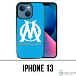 Cover IPhone 13 - Logo Om Marsiglia Blu
