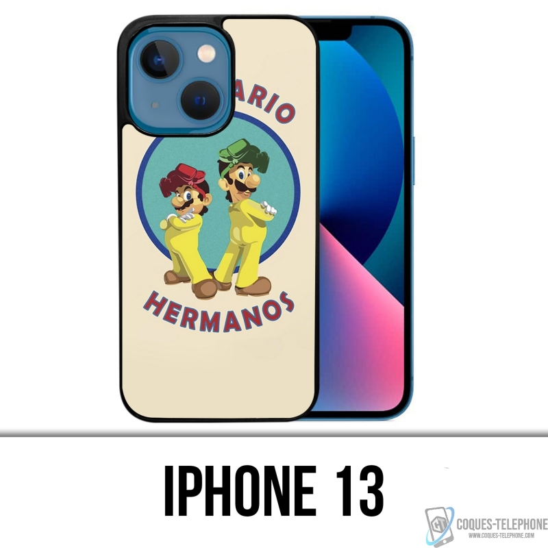 Coque iPhone 13 - Los Mario Hermanos