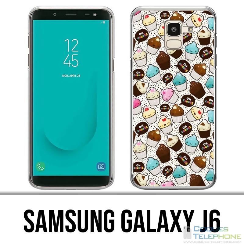 Coque Samsung Galaxy J6 - Cupcake Kawaii