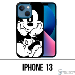 Funda para iPhone 13 - Mickey blanco y negro