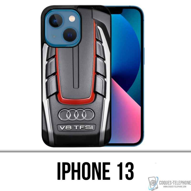 Coque iPhone 13 - Moteur Audi V8 2