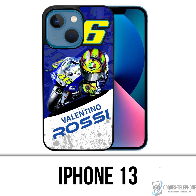 Coque iPhone 13 - Motogp Rossi Cartoon