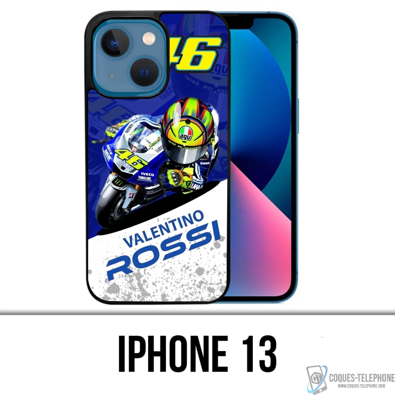 Funda para iPhone 13 - Motogp Rossi Cartoon 2