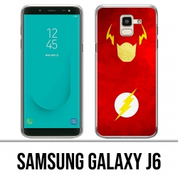 Carcasa Samsung Galaxy J6 - Dc Comics Flash Art Design