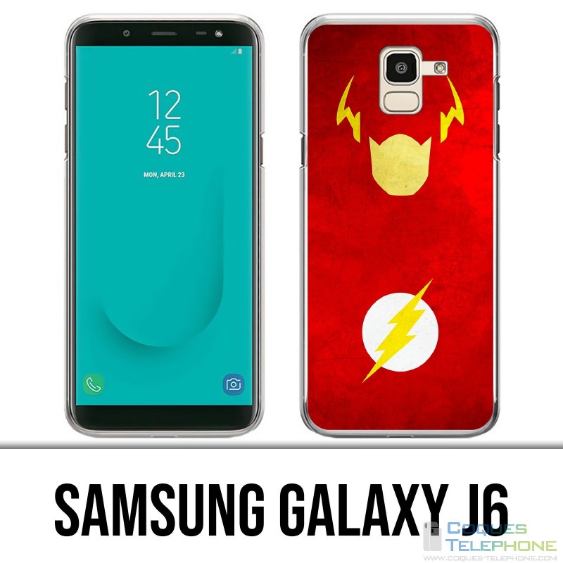Samsung Galaxy J6 Hülle - Dc Comics Flash Art Design