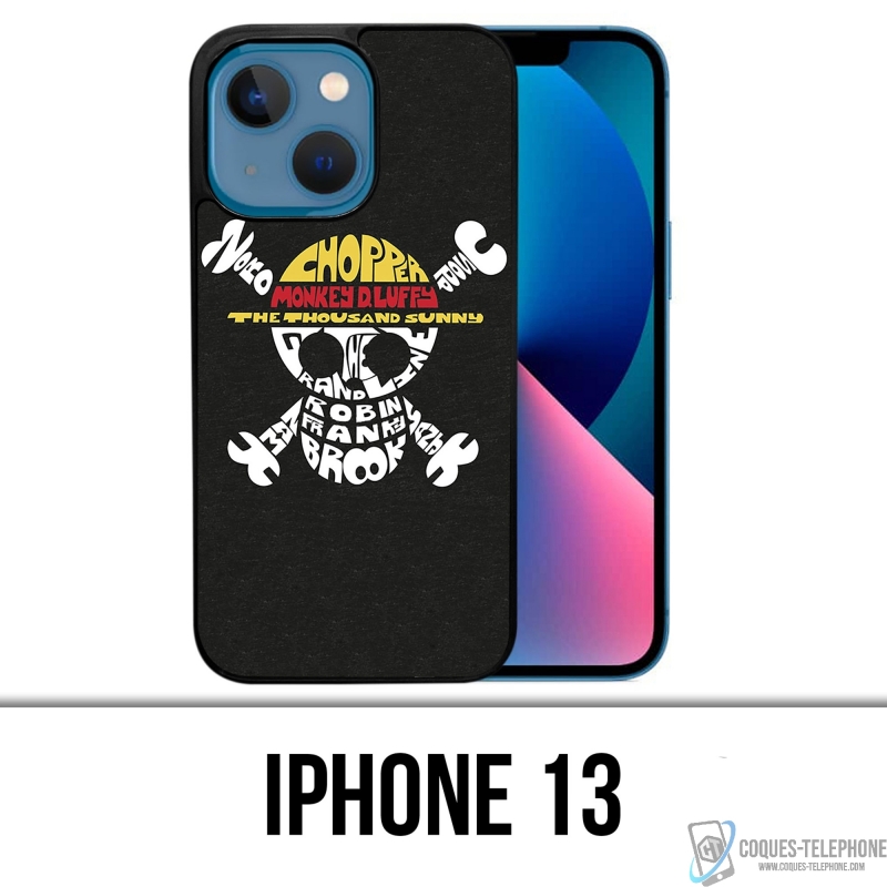 Funda para iPhone 13 - Nombre del logotipo de una pieza