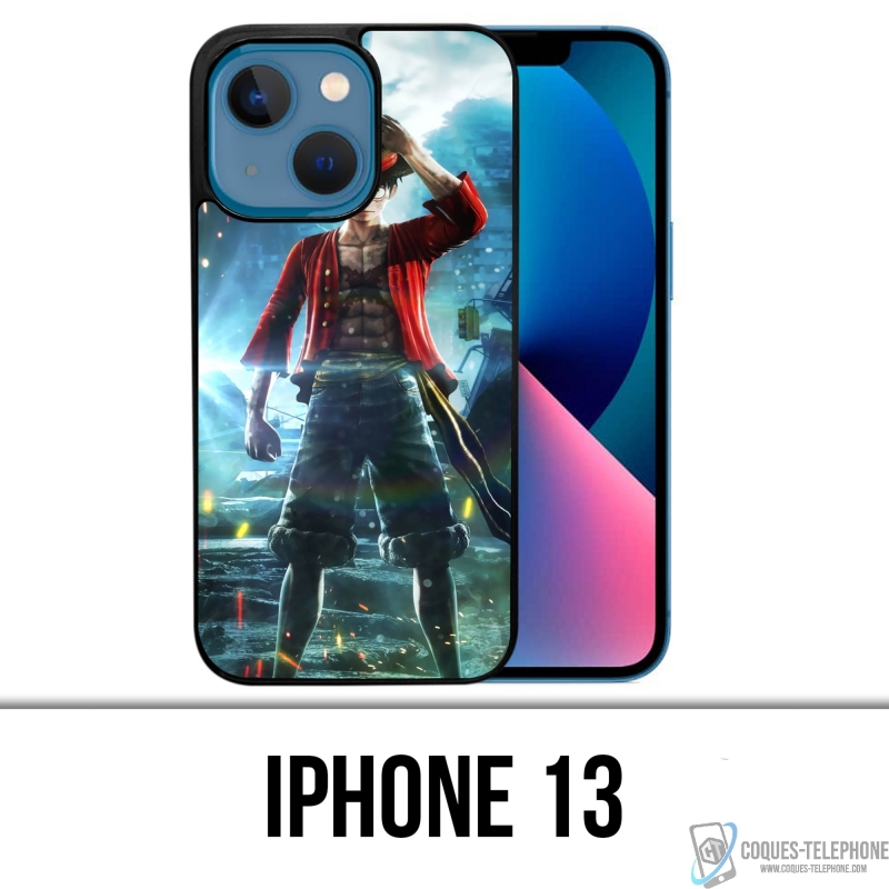 Coque iPhone 13 - One Piece Luffy Jump Force