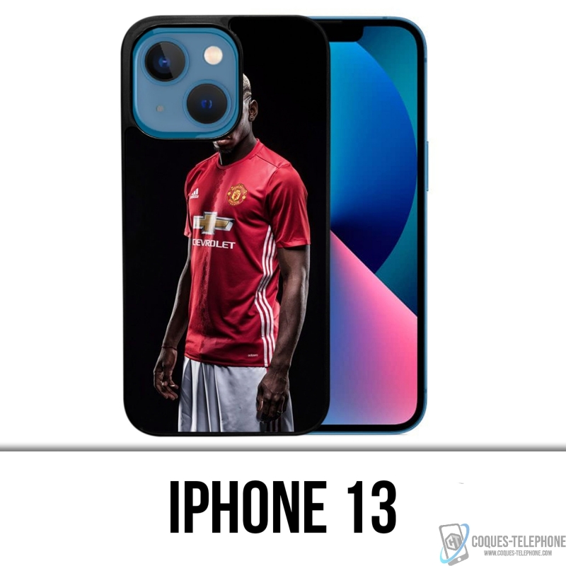 Coque iPhone 13 - Pogba Manchester