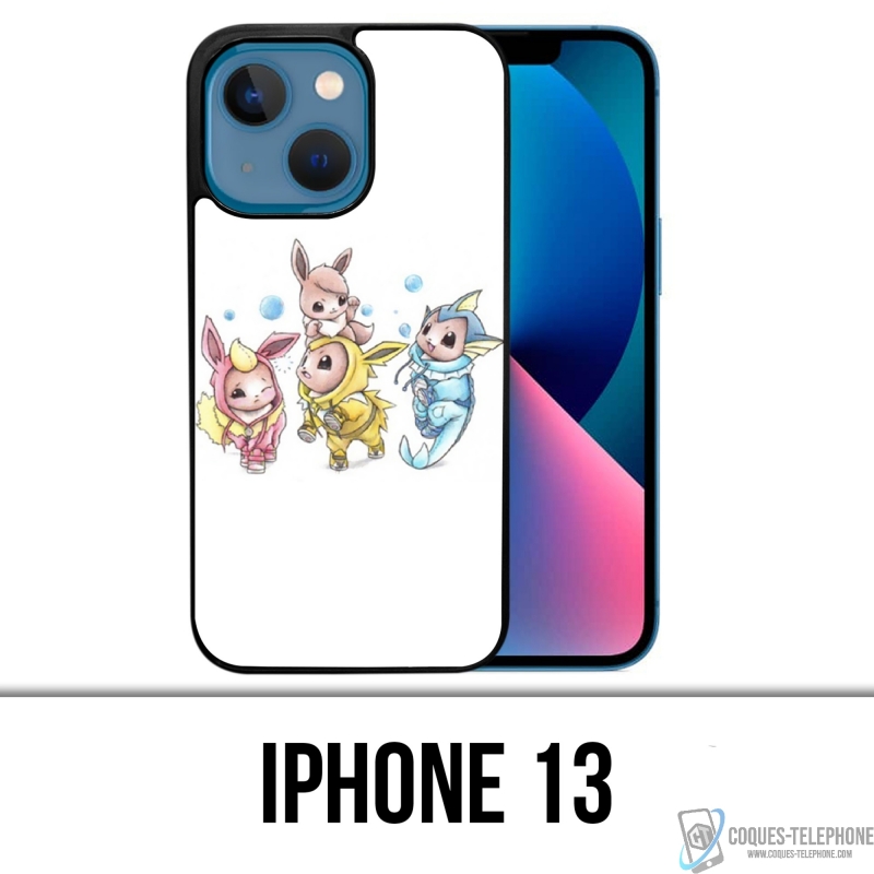 Coque iPhone 13 - Pokémon Bébé Evoli Évolution