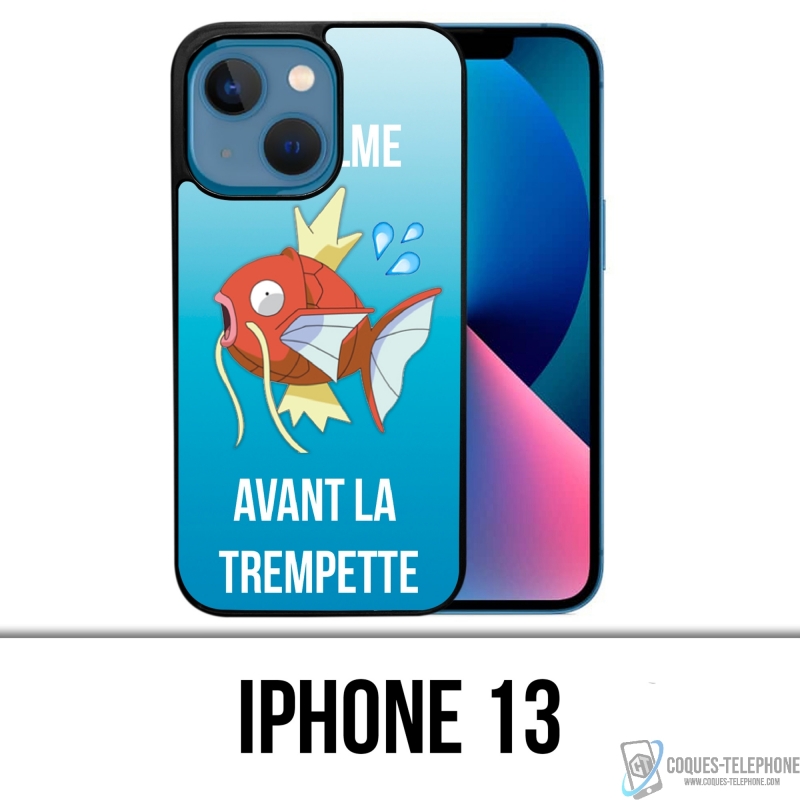 Coque iPhone 13 - Pokémon Le Calme Avant La Trempette Magicarpe