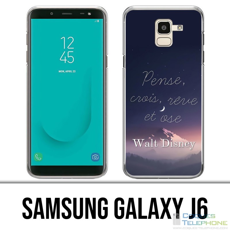 Carcasa Samsung Galaxy J6 - Cita de Disney Think Think Reve