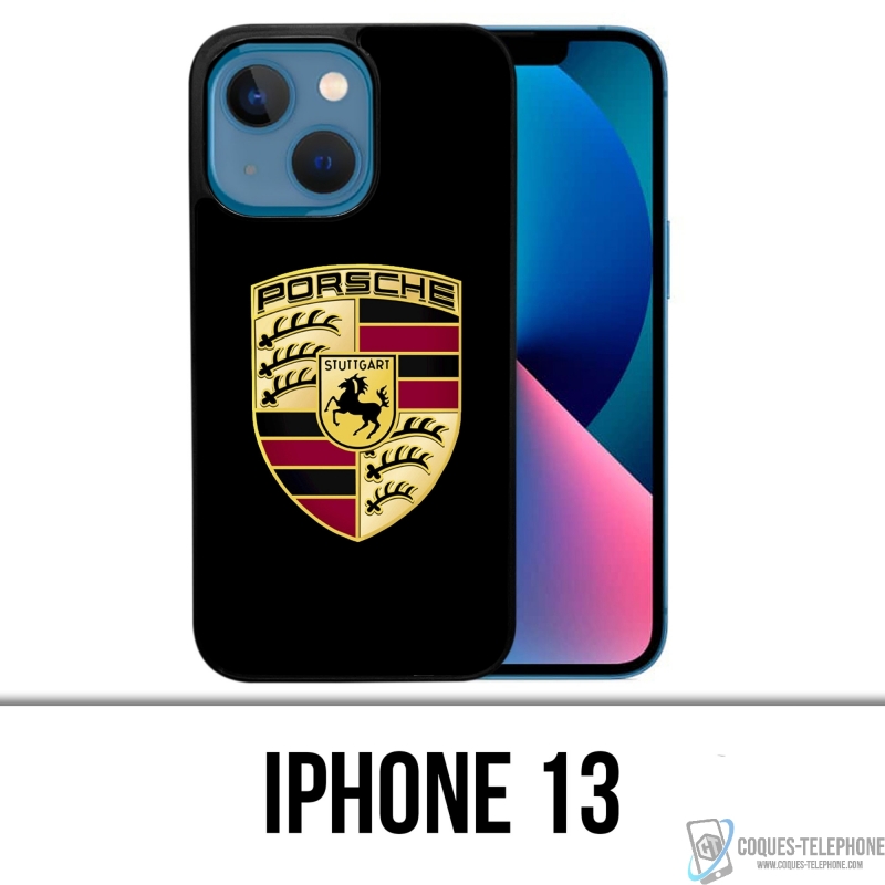 Funda para iPhone 13 - Logo Porsche Negro