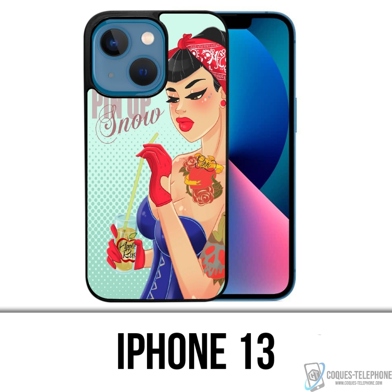 Coque iPhone 13 - Princesse Disney Blanche Neige Pinup