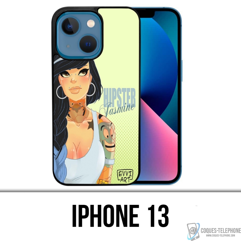 Funda para iPhone 13 - Disney Princess Jasmine Hipster