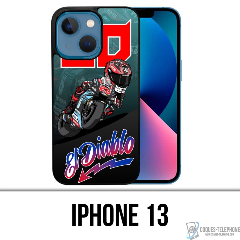 Coque iPhone 13 - Quartararo Cartoon