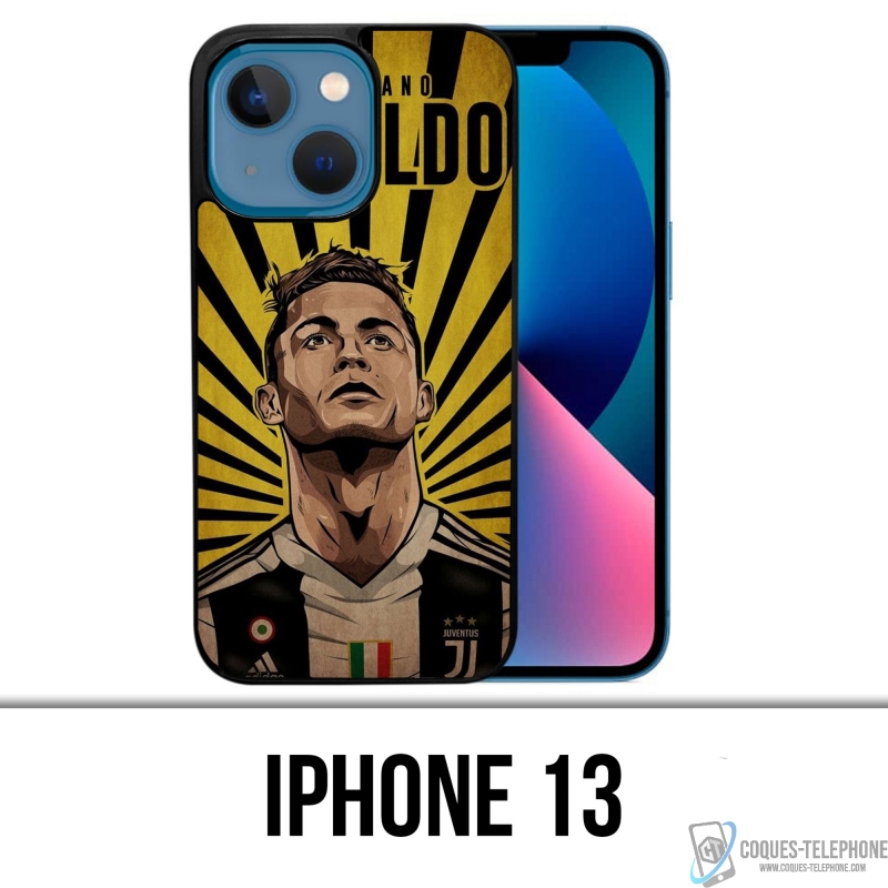 Cover iPhone 13 - Poster Ronaldo Juventus