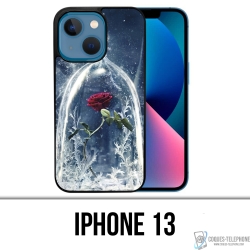 Funda para iPhone 13 - La bella y la bestia rosa