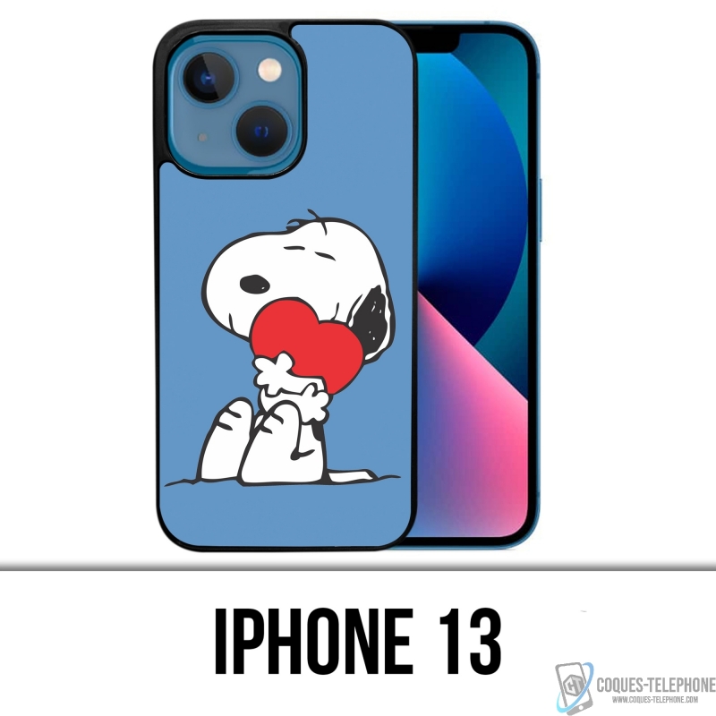 Funda para iPhone 13 - Snoopy Heart