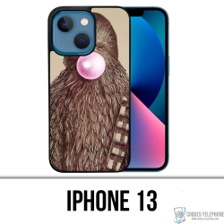 Coque iPhone 13 - Star Wars Chewbacca Chewing Gum