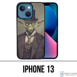 Coque iPhone 13 - Star Wars Vintage Yoda