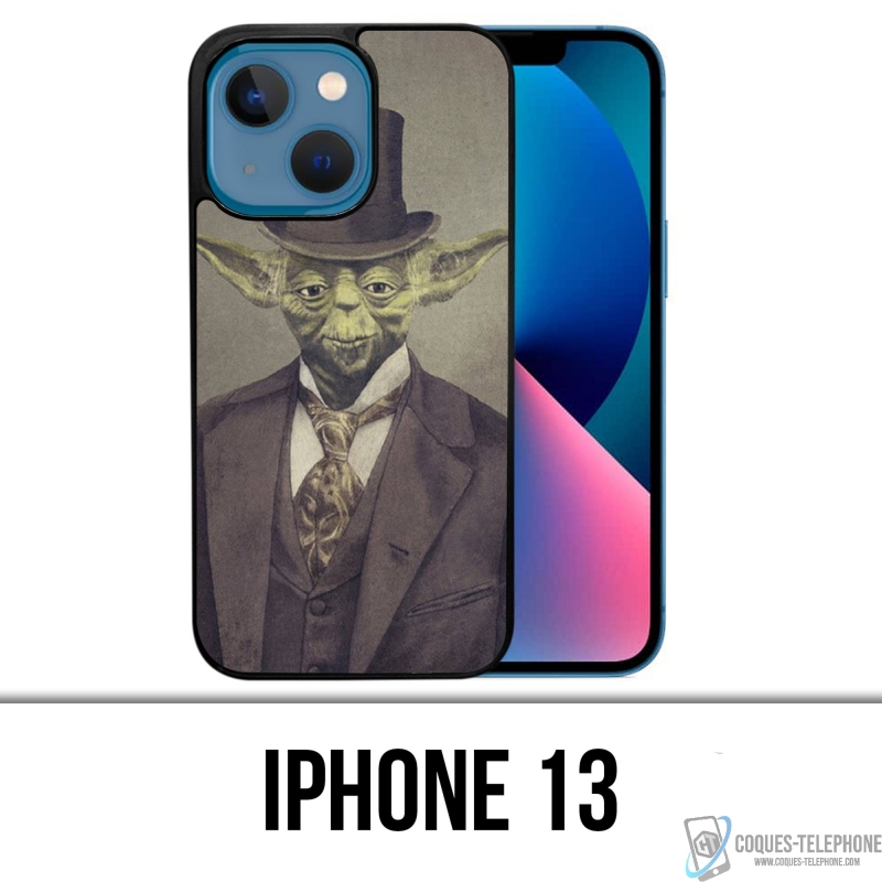 Custodia per iPhone 13 - Star Wars Vintage Yoda