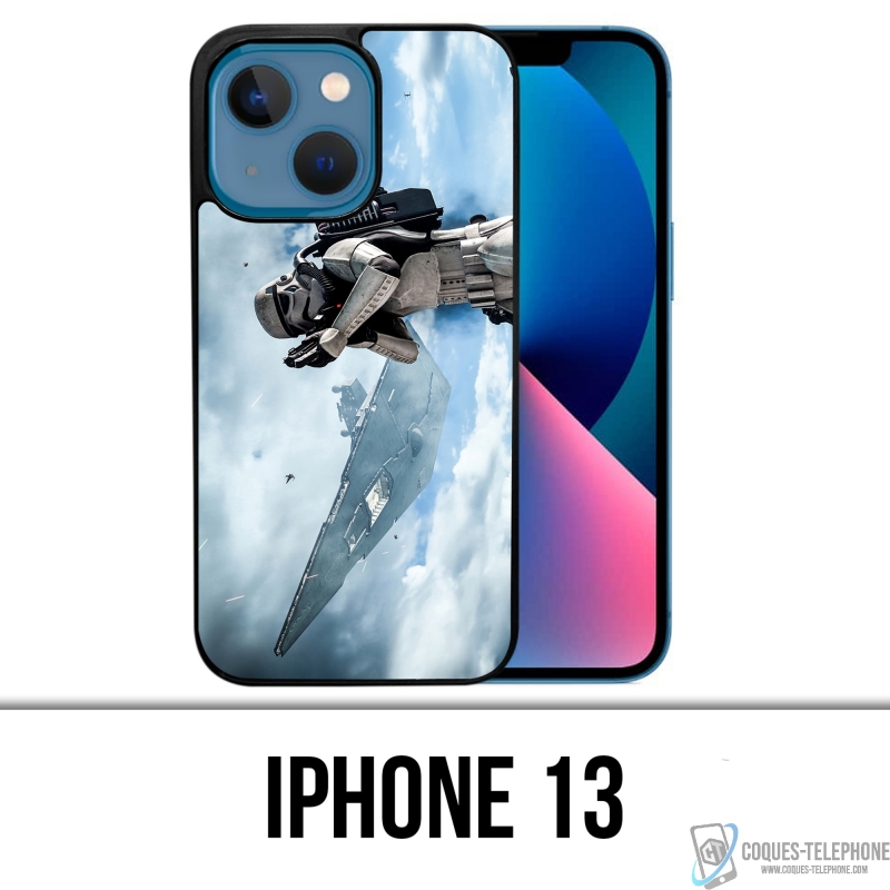 Coque iPhone 13 - Stormtrooper Ciel