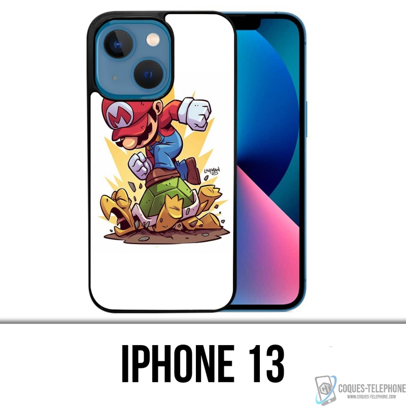 Funda para iPhone 13 - Tortuga de dibujos animados de Super Mario