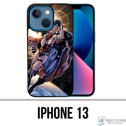 Coque iPhone 13 - Superman Wonderwoman