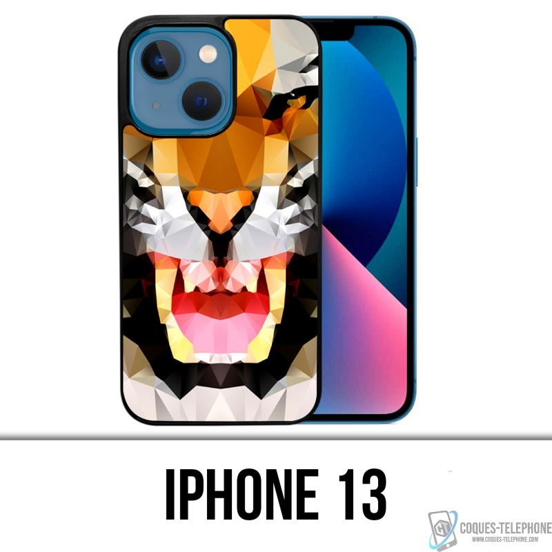 Custodia per iPhone 13 - Tigre geometrica