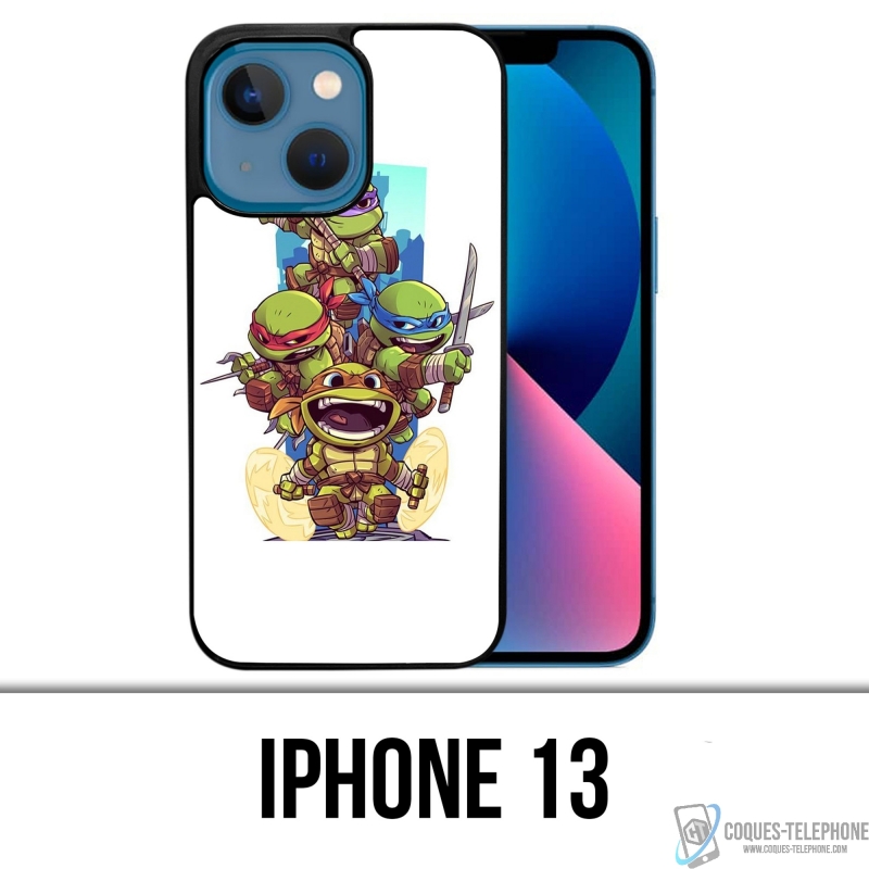 Coque iPhone 13 - Tortues Ninja Cartoon