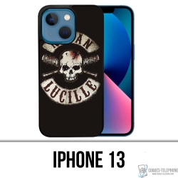 Custodia per iPhone 13 - Walking Dead Logo Negan Lucille