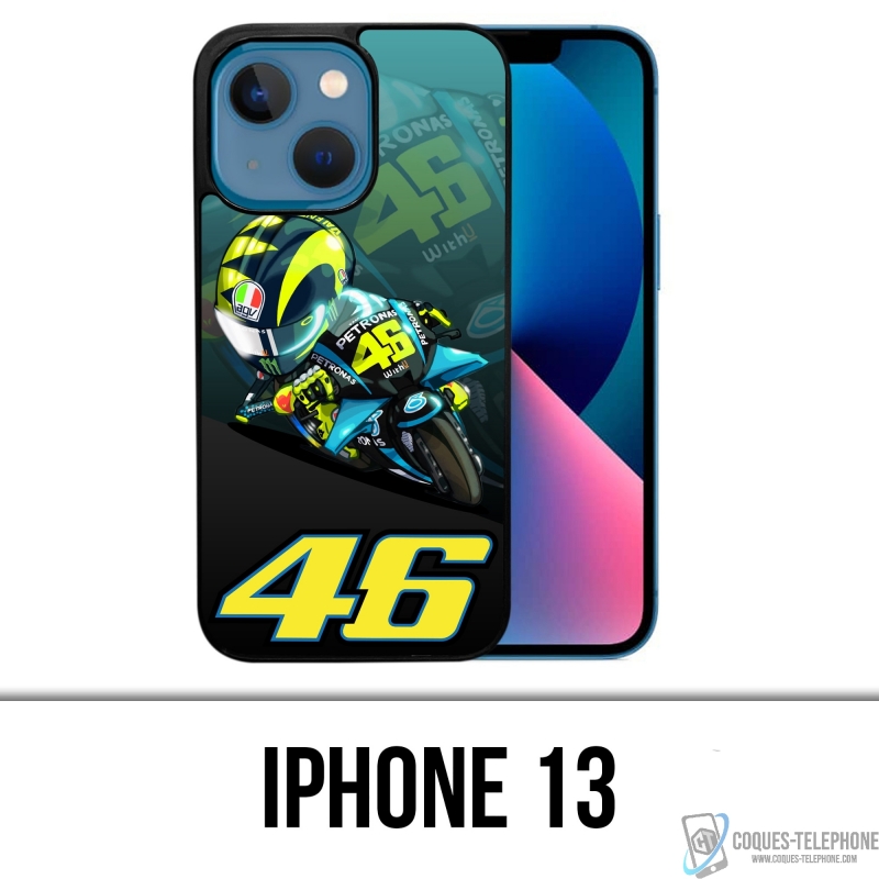 Coque iPhone 13 - Rossi 46 Petronas Motogp Cartoon