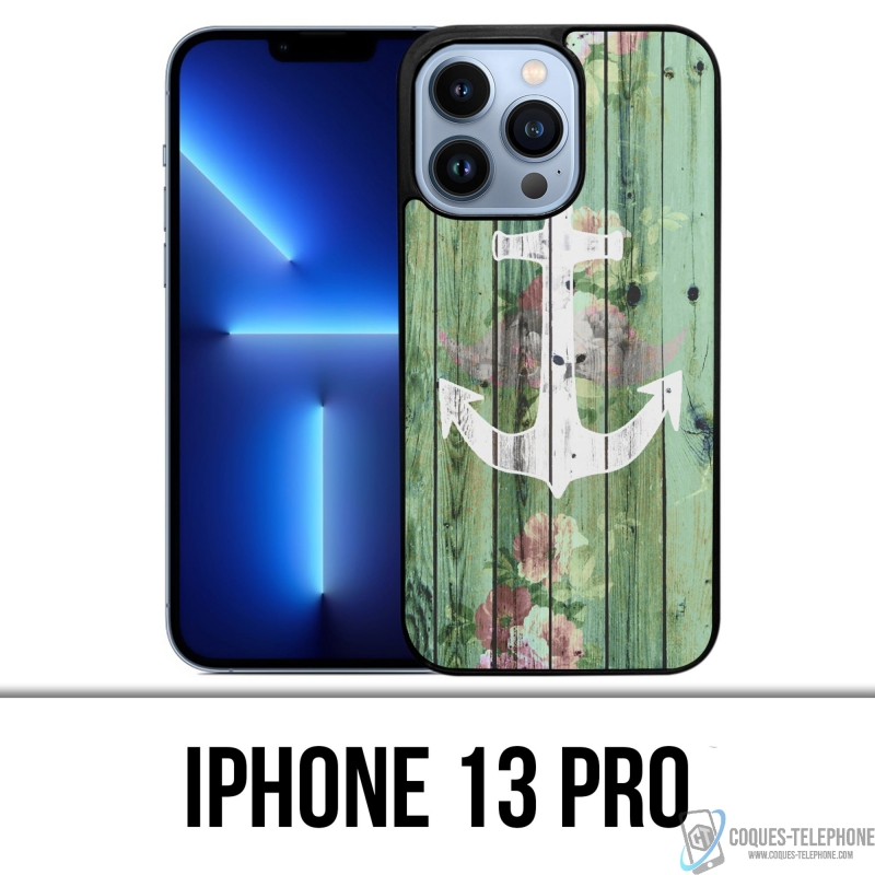 Funda para iPhone 13 Pro - Anchor Marine Wood