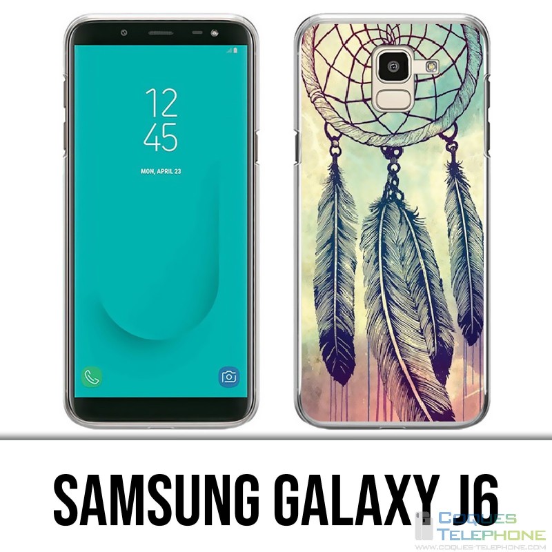 Carcasa Samsung Galaxy J6 - Plumas Dreamcatcher