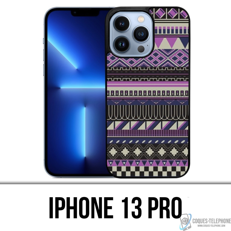 Custodia per iPhone 13 Pro - Viola Aztec