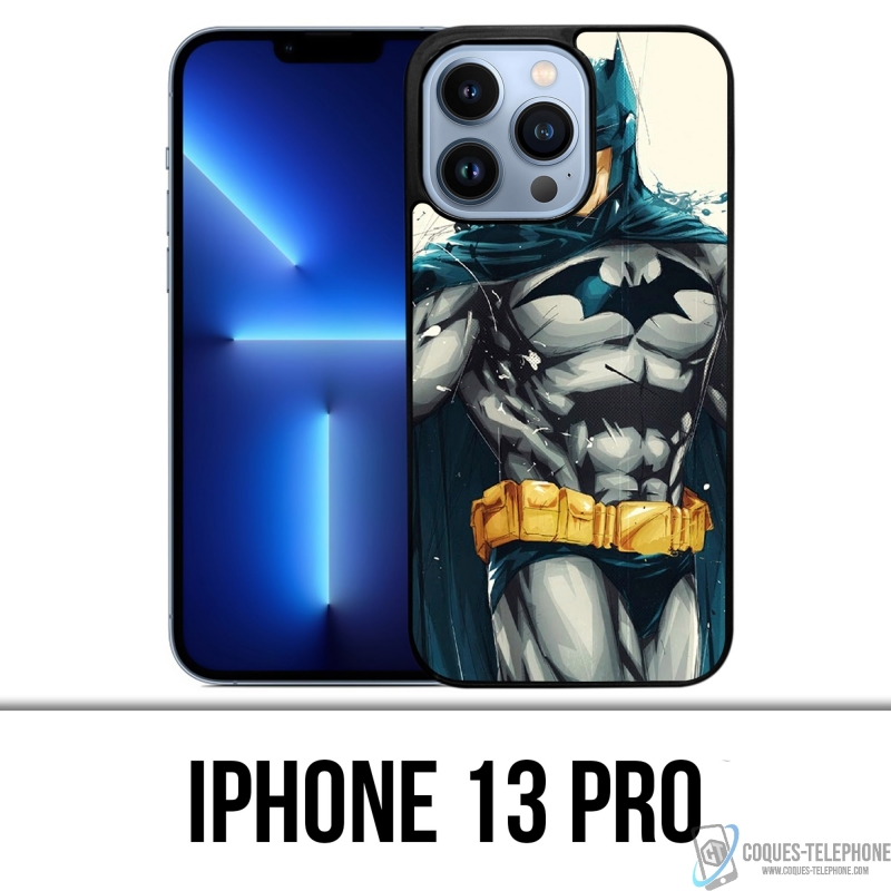 Coque iPhone 13 Pro - Batman Paint Art