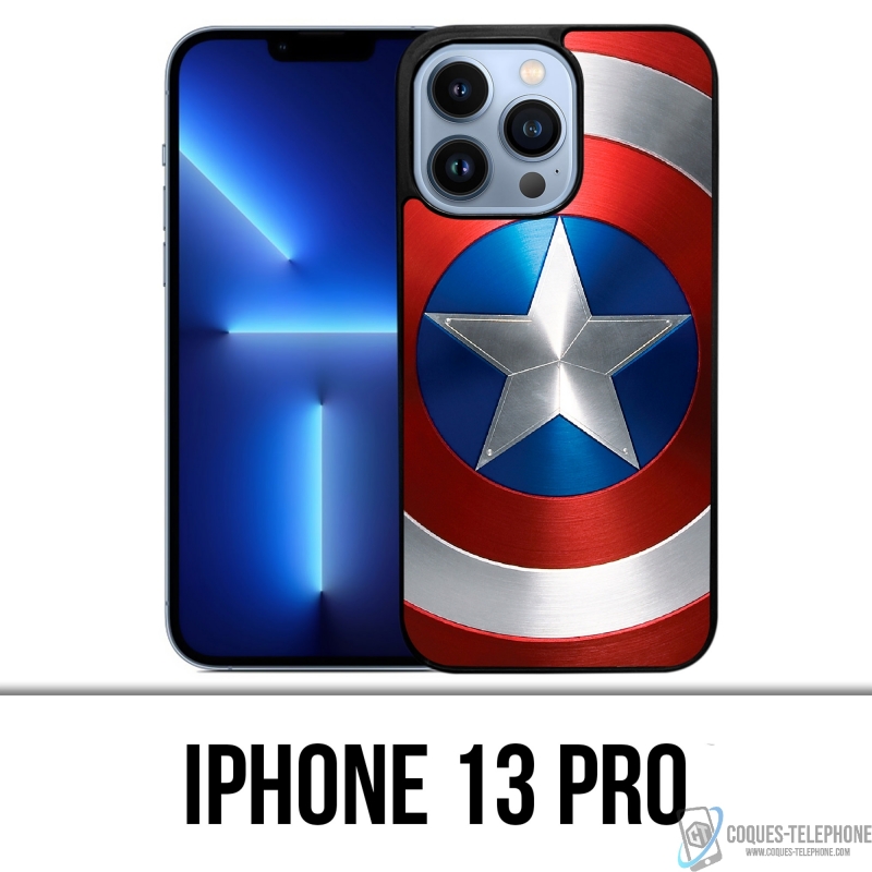 Coque iPhone 13 Pro - Bouclier Captain America Avengers