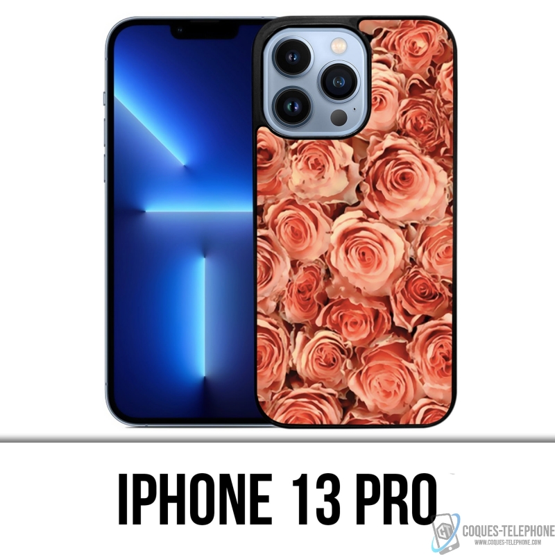 Coque iPhone 13 Pro - Bouquet Roses