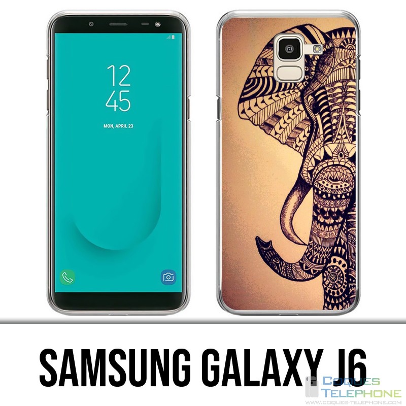 Custodia Samsung Galaxy J6 - Elefante azteco vintage