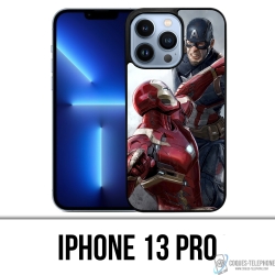 Custodia per iPhone 13 Pro - Captain America Vs Iron Man Avengers