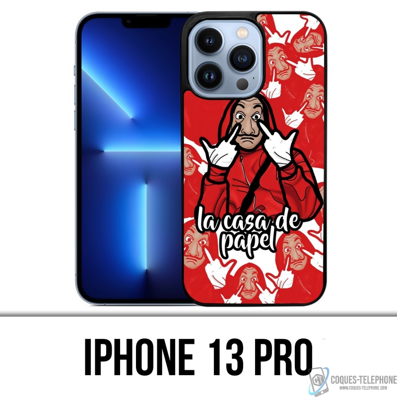 Cover iPhone 13 Pro - Casa De Papel - Cartoon