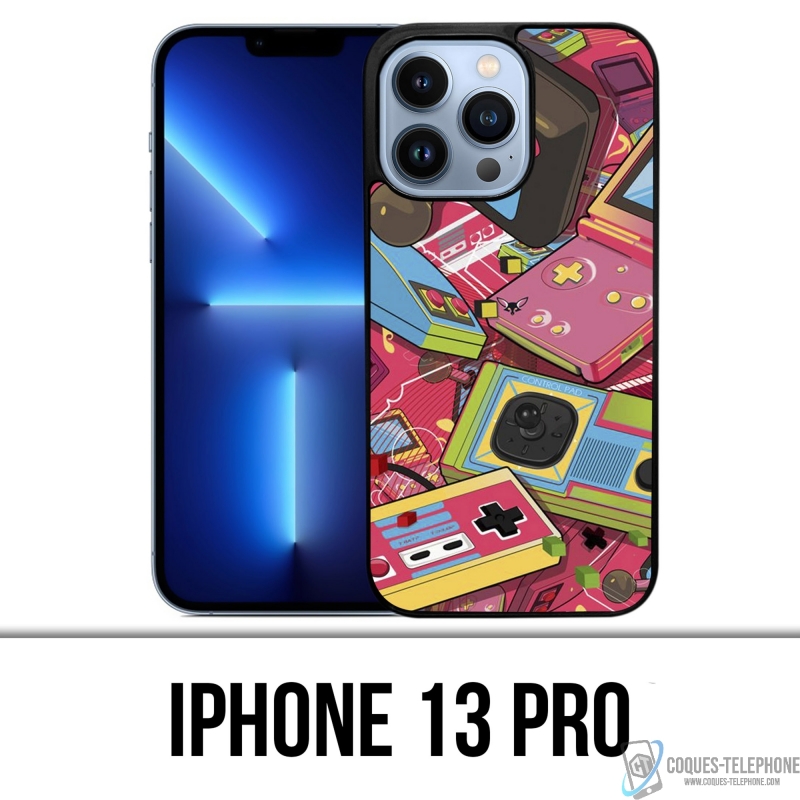 Coque iPhone 13 Pro - Consoles Retro Vintage