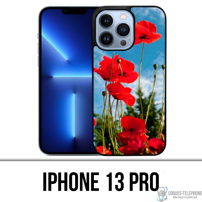 Coque iPhone 13 Pro - Coquelicots 1