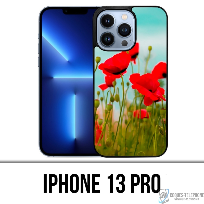 Coque iPhone 13 Pro - Coquelicots 2